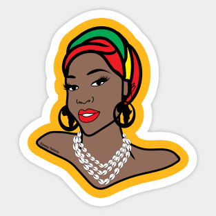 Rasta Empress Sticker